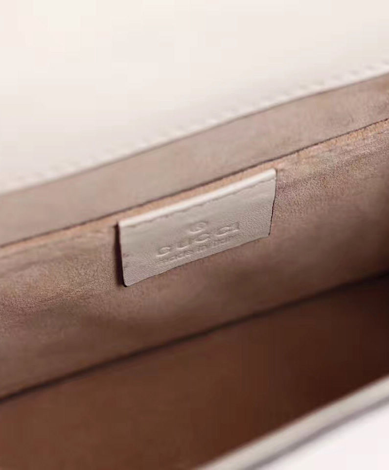 Gucci Sylvie Leather Mini Bag White - Image 5