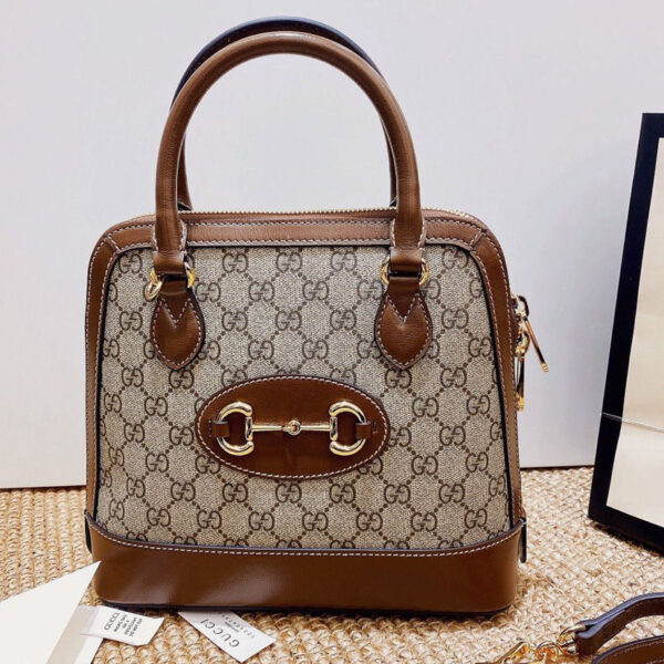 Gucci 1955 Horsebit small top handle bag Coffee