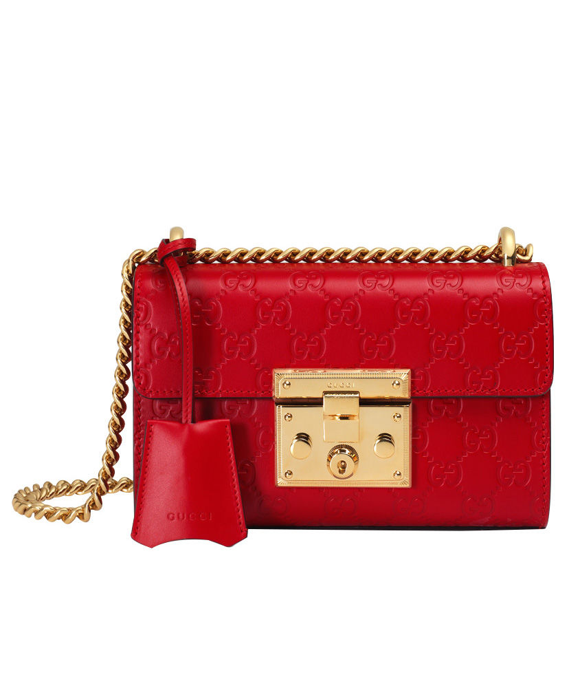 Gucci Padlock Signature Shoulder Bag Red - Replica Bags and Shoes ...