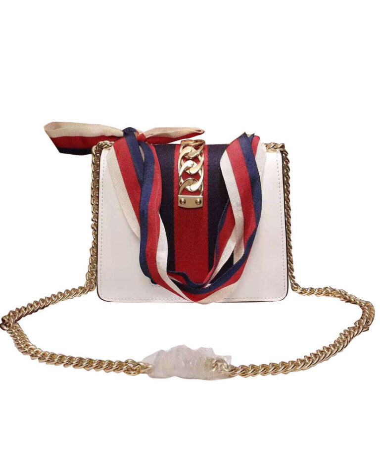 gucci white mini sylvie bag