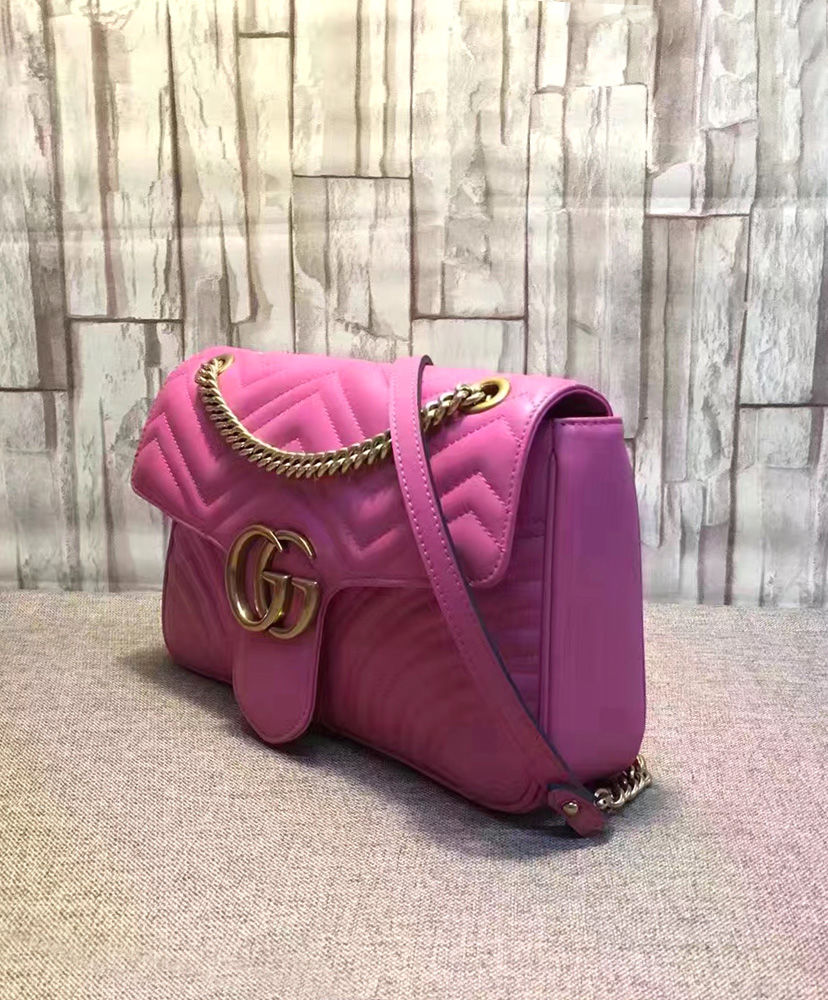 Gucci GG Marmont Matelasse Shoulder Bag Peachblow - Image 2