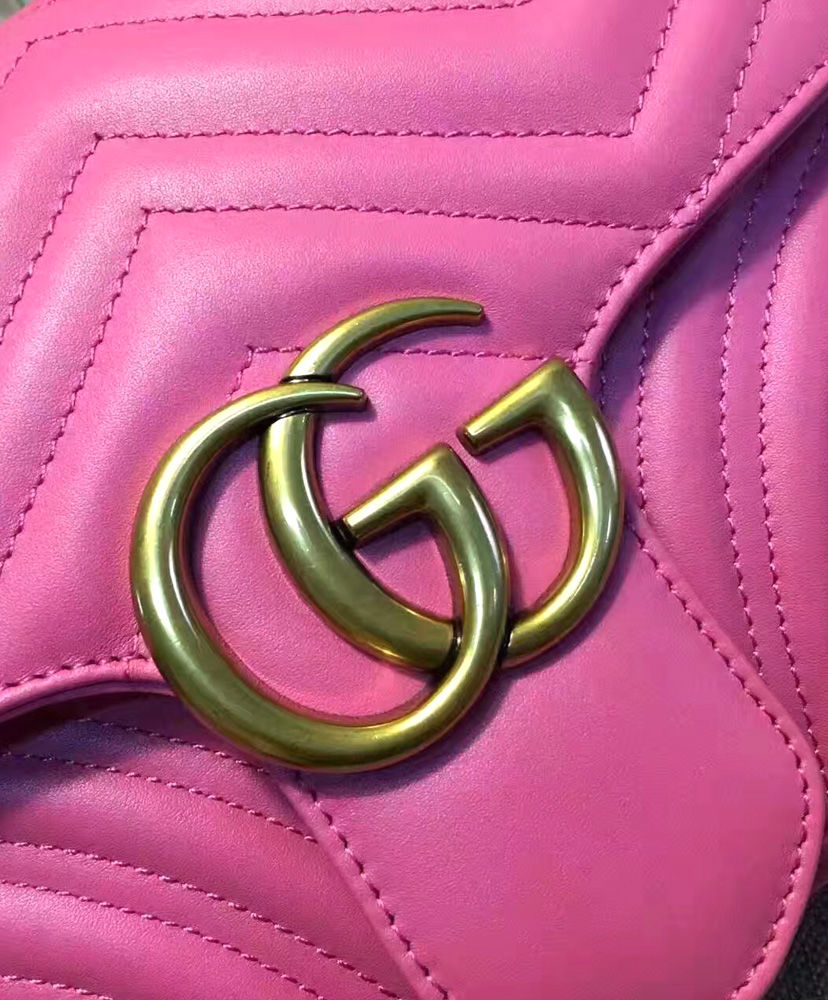 Gucci GG Marmont Matelasse Shoulder Bag Peachblow - Image 6