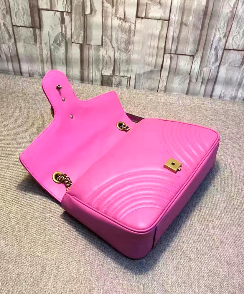 Gucci GG Marmont Matelasse Shoulder Bag Peachblow - Image 7