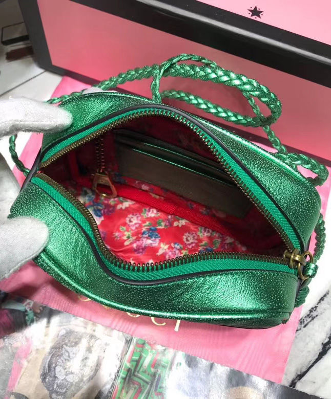 gucci laminated leather mini bag