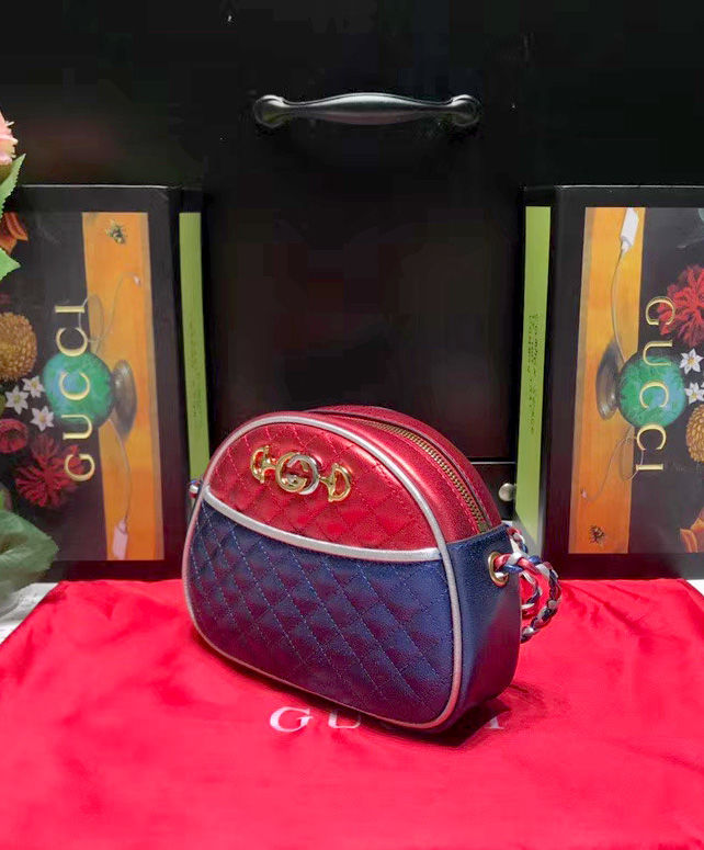 gucci laminated leather mini bag