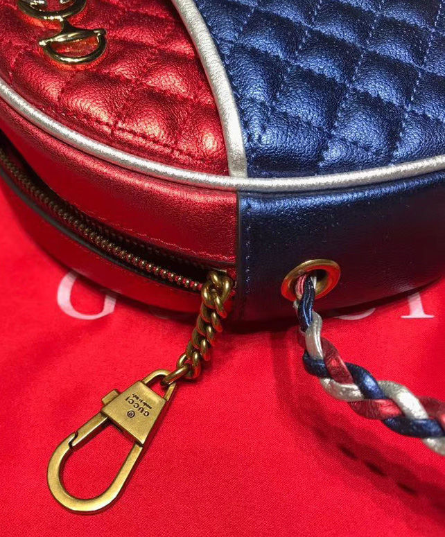 gucci laminated leather mini bag