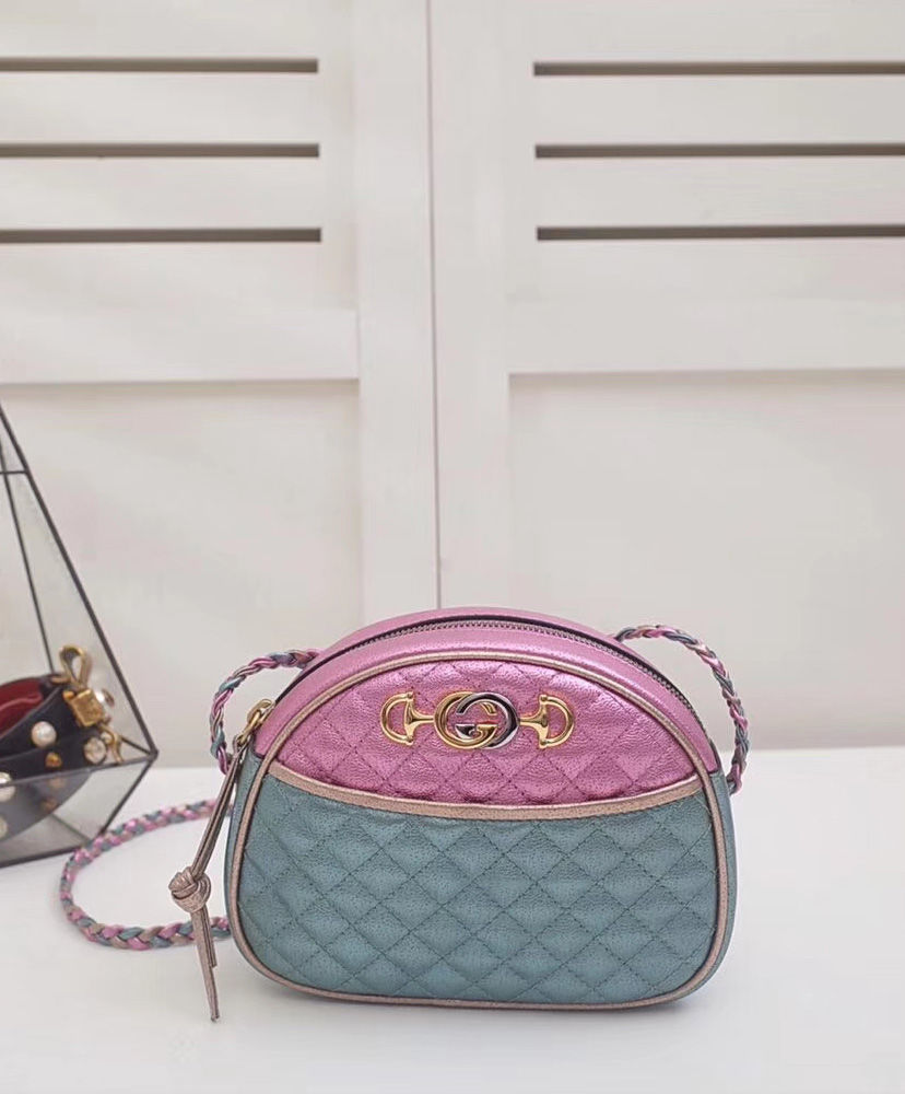 gucci laminated leather mini bag