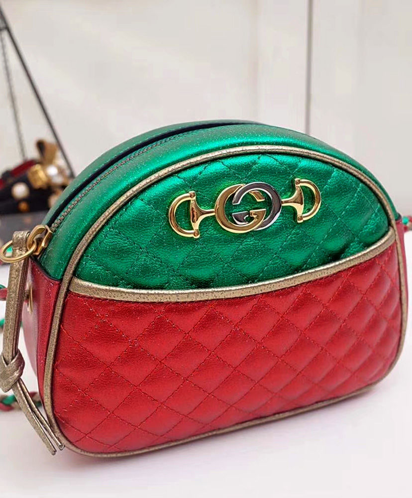 Gucci Laminated small shoulder bag Dark Coffee - Image 2