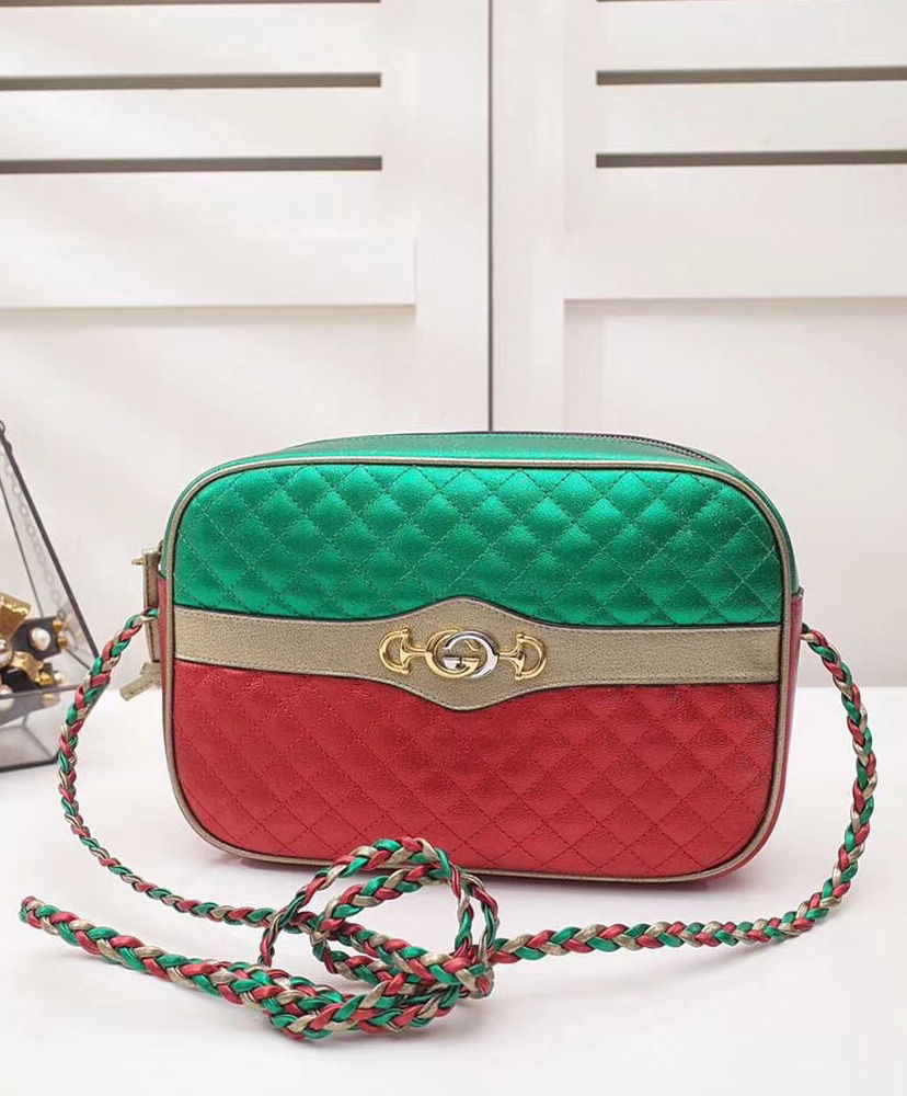 gucci laminated leather mini bag