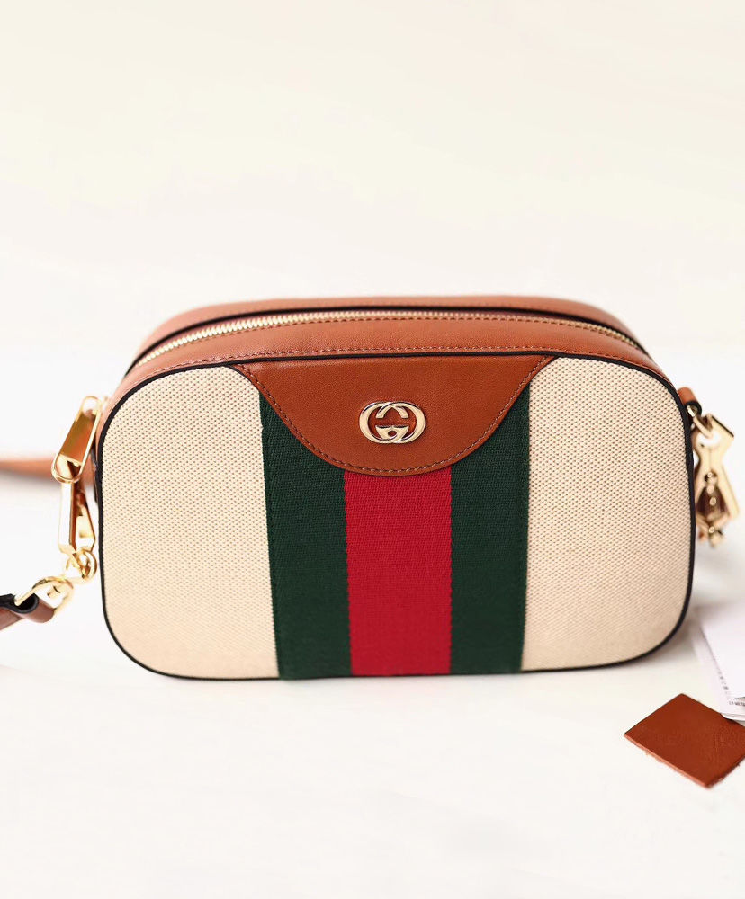 gucci canvas shoulder bag vintage