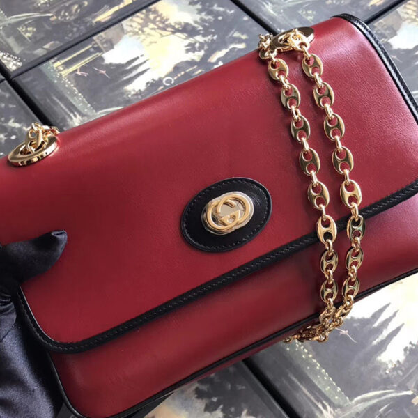 Gucci Small leather shoulder bag Red AlimorLuxury