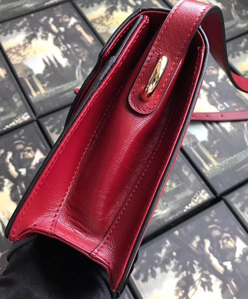 gucci bag red leather