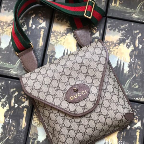 Gucci Neo Vintage GG Medium Messenger Dark Coffee