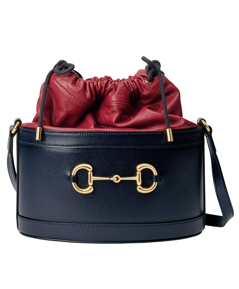 Gucci 1955 Horsebit bucket bag Dark Blue