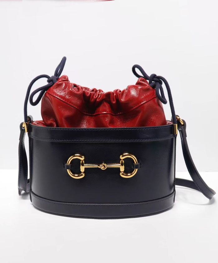 Gucci 1955 Horsebit bucket bag Dark Blue - Image 4