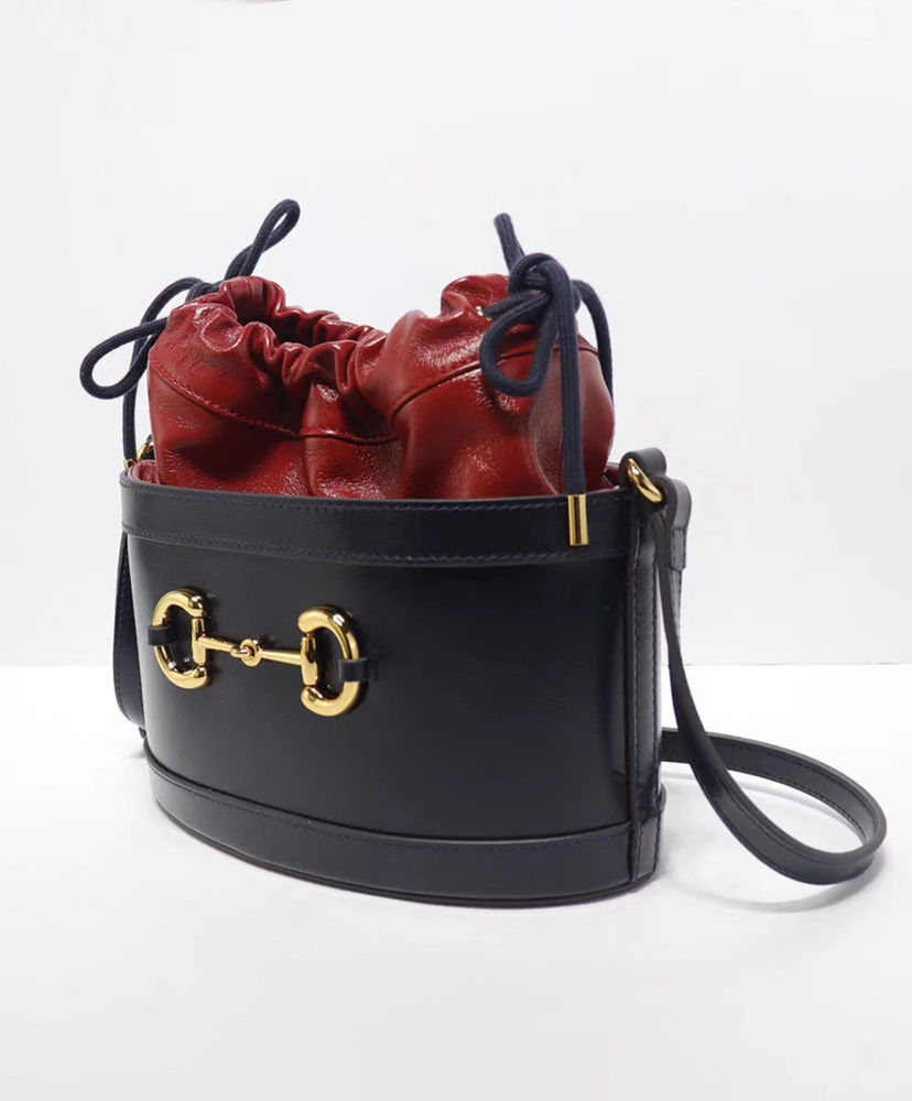 Gucci 1955 Horsebit bucket bag Dark Blue - Image 5