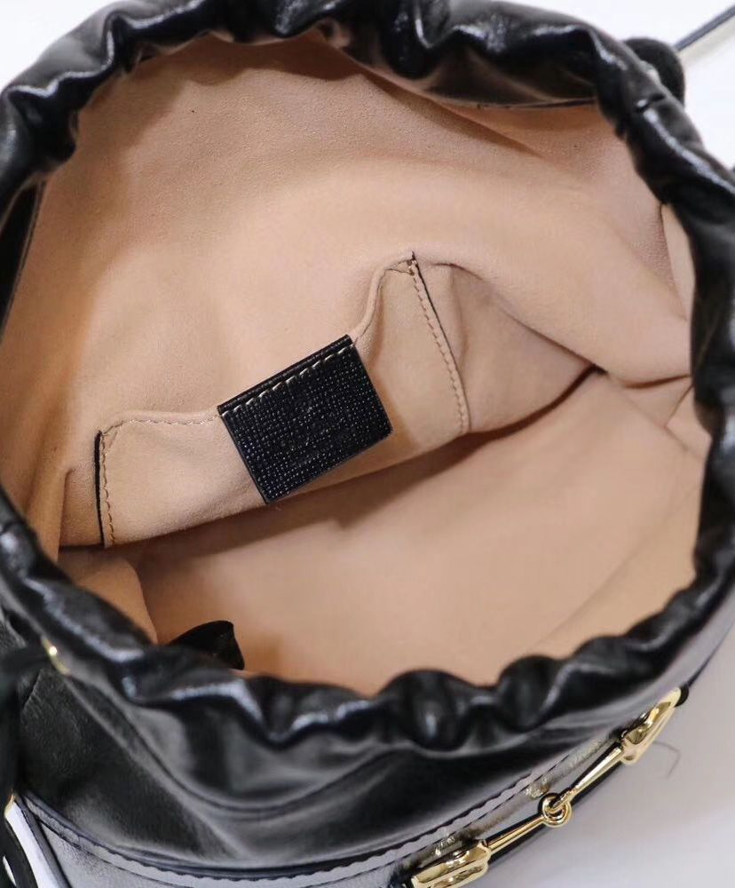 Gucci 1955 Horsebit bucket bag Black - Image 4