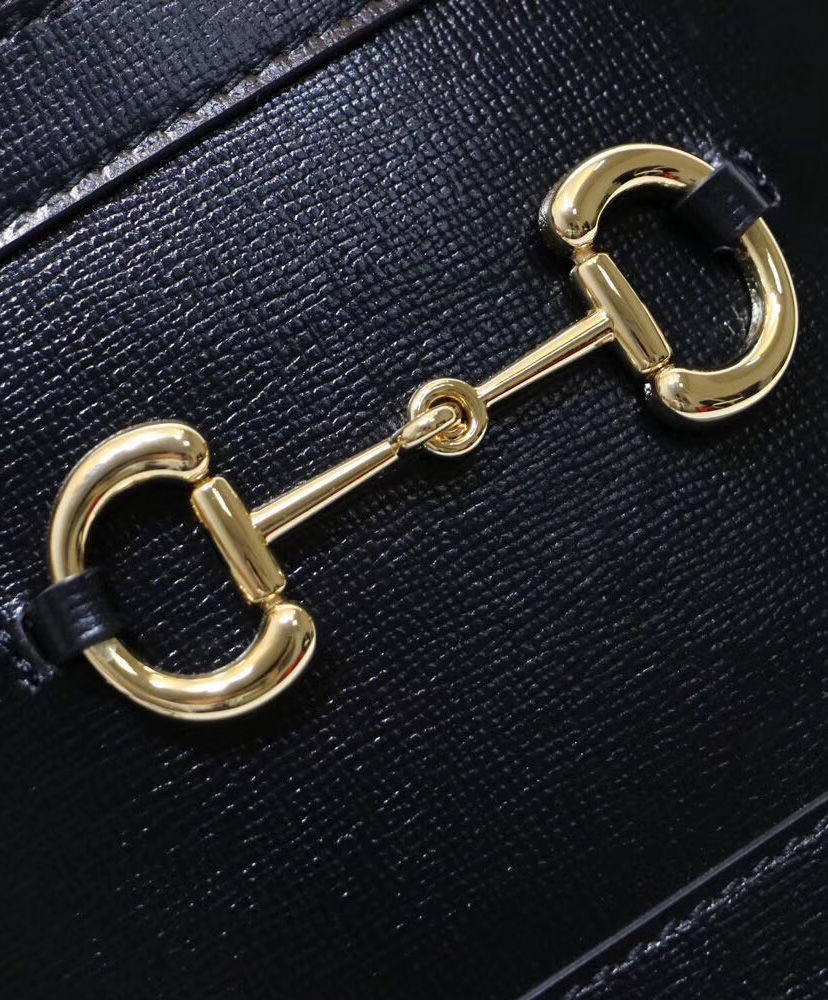 Gucci 1955 Horsebit bucket bag Black - Image 9
