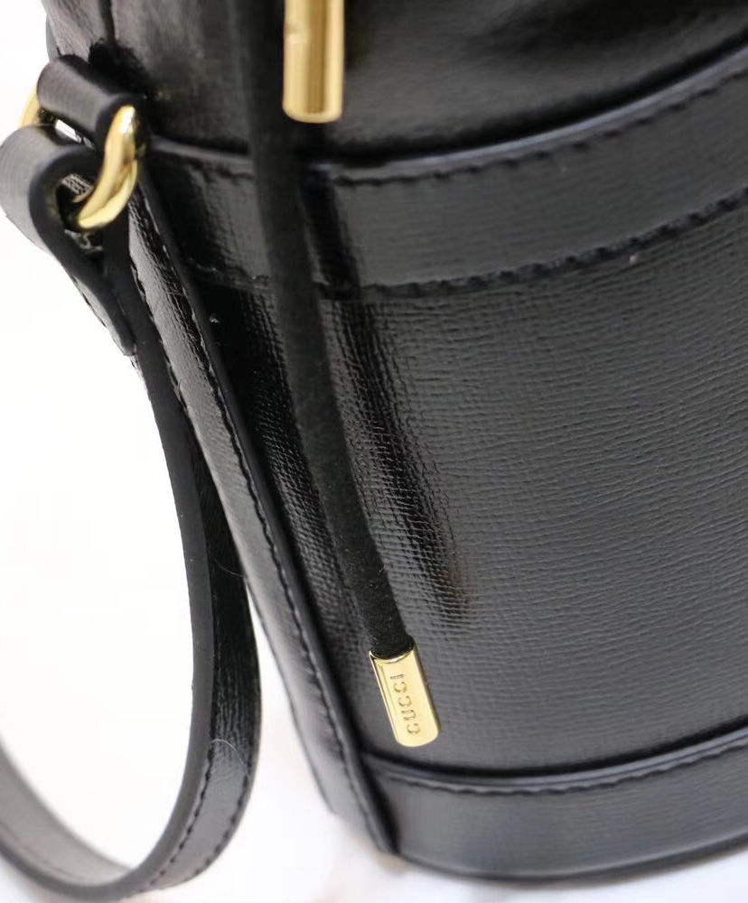 Gucci 1955 Horsebit bucket bag Black - Image 10