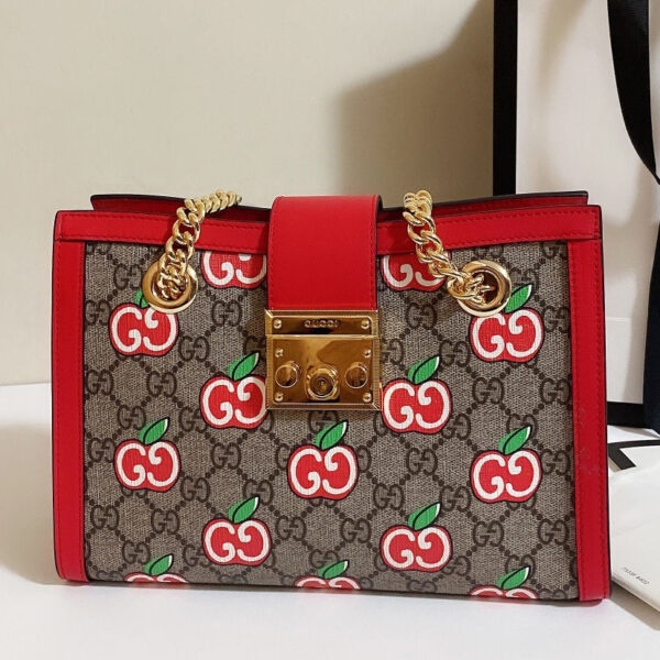 Gucci Chinese Valentine's Day Padlock GG small shoulder Red