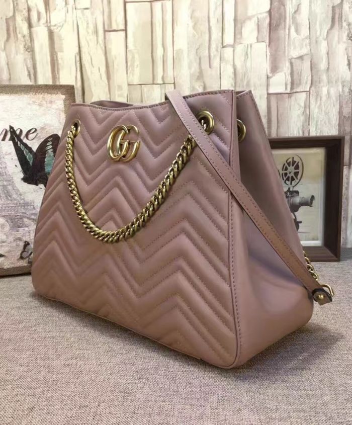 Gucci GG Marmont Matelasse Shoulder Bag Gray - Image 7