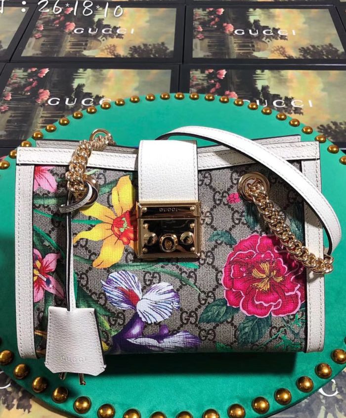 gucci padlock flora