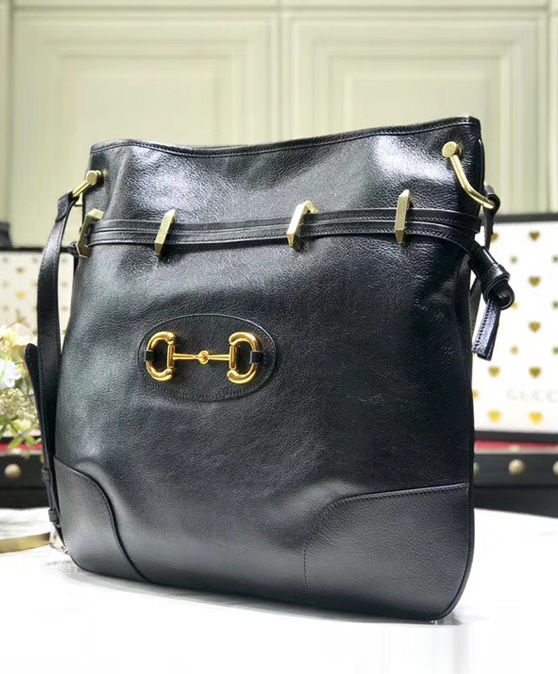 Gucci 1955 Horsebit messenger bag Black AlimorLuxury