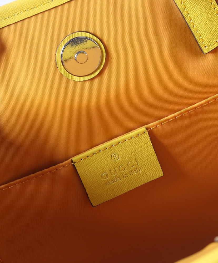 Gucci Children's GG hearts tote bag Yellow - Image 9