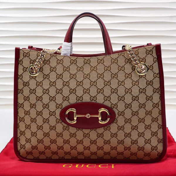 gucci 1955 horsebit bag red