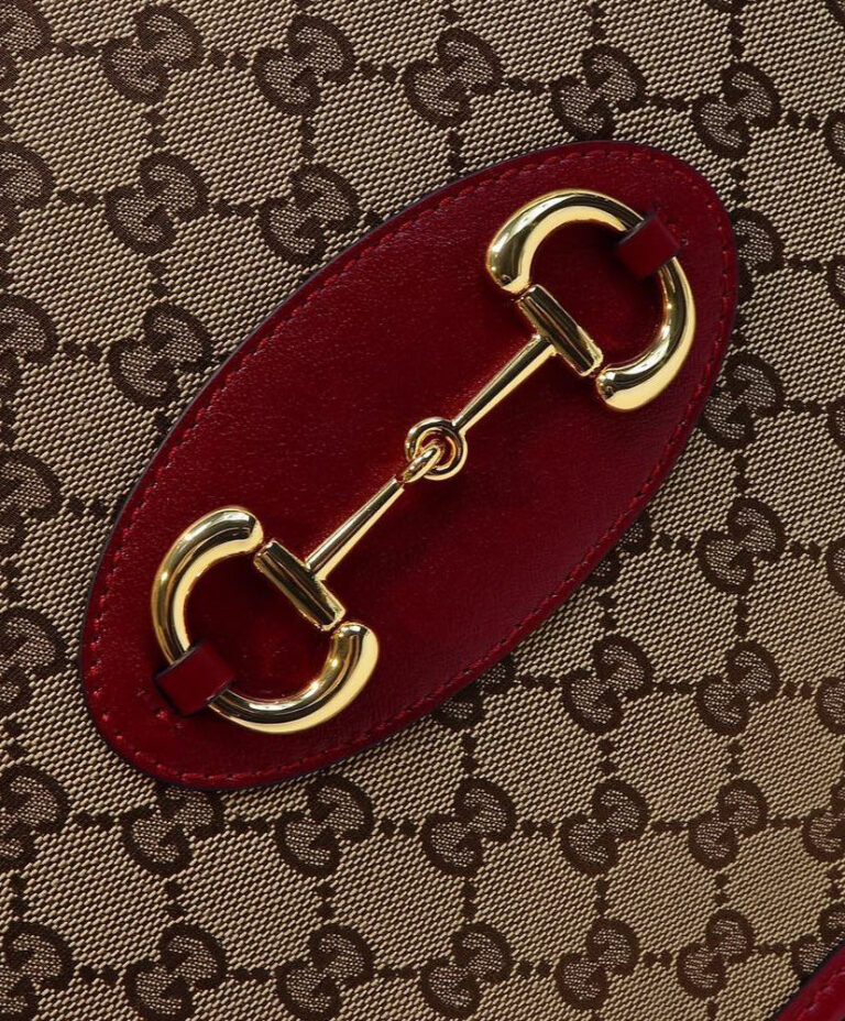 Gucci 1955 Horsebit Medium Tote Red - AlimorLuxury