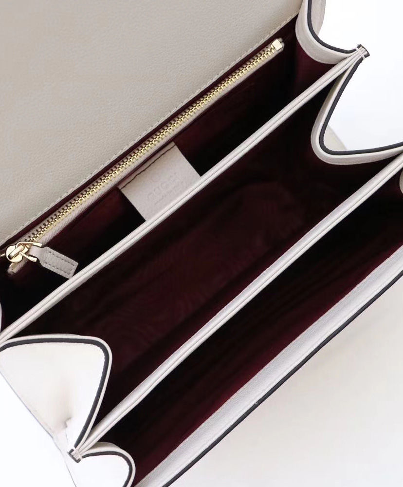 Gucci Zumi grainy leather small shoulder bag Cream - Image 9