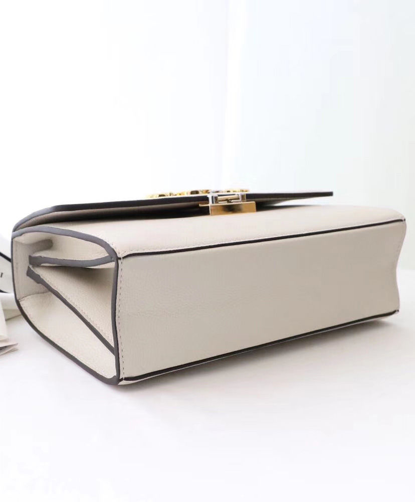 Gucci Zumi grainy leather small shoulder bag Cream - Image 5