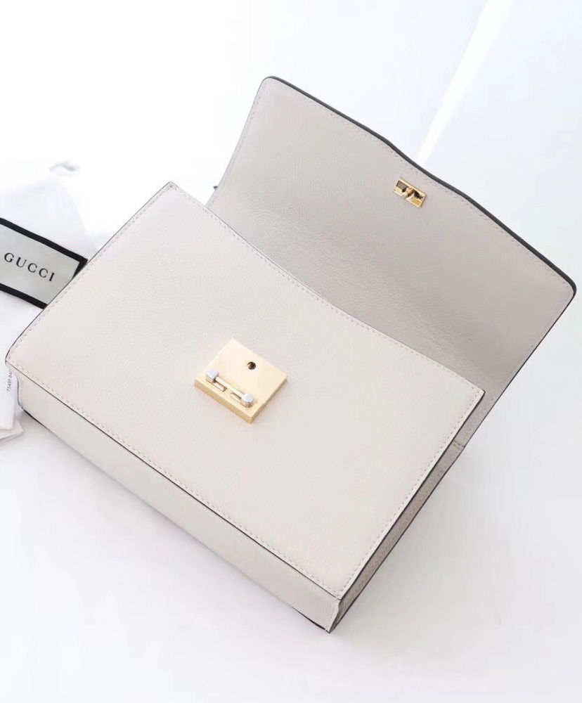 Gucci Zumi grainy leather small shoulder bag Cream - Image 8