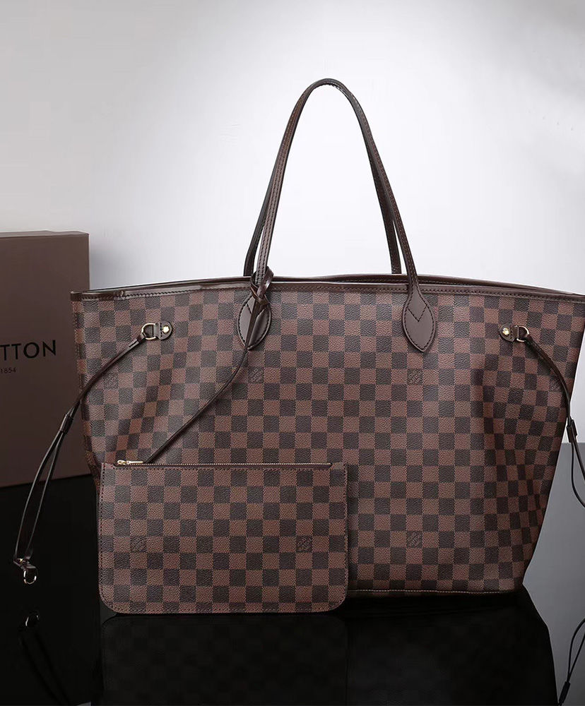 Louis Vuitton Damier Canvas Neverfull Brown GM