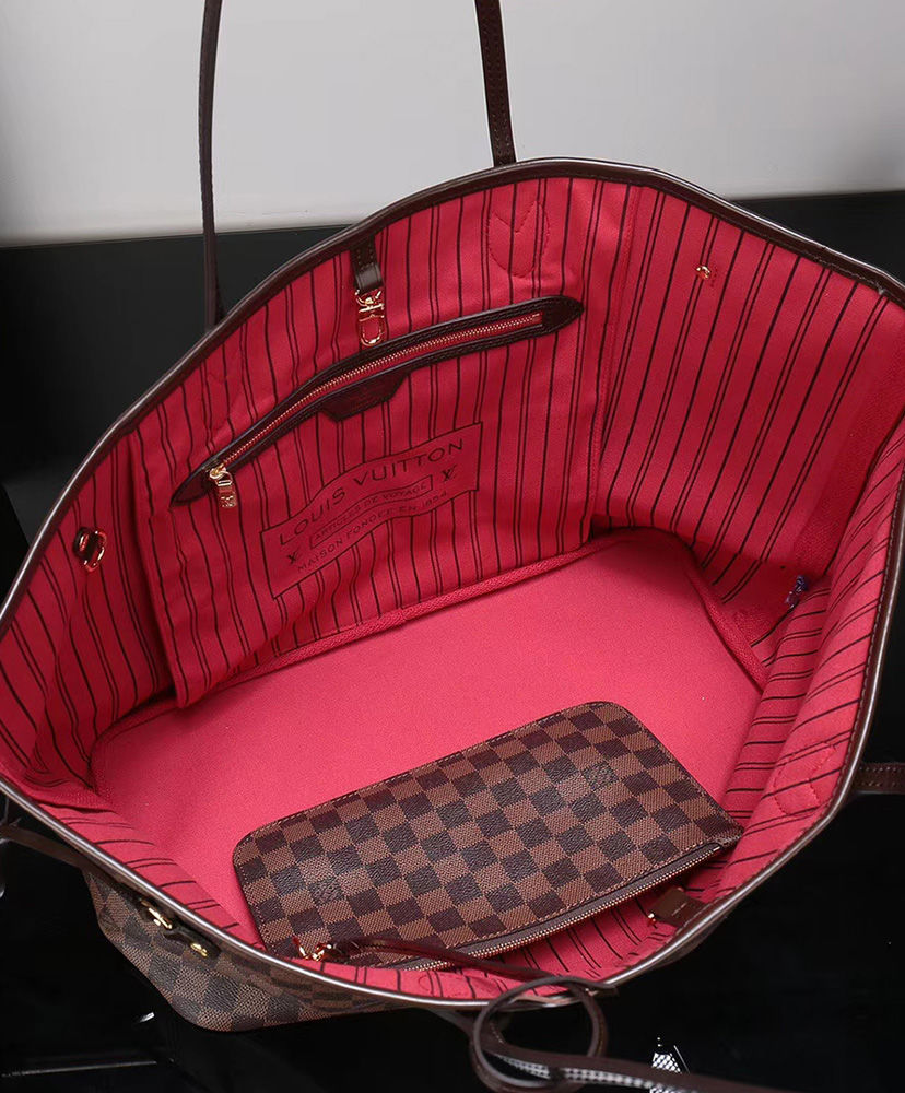 Louis Vuitton Damier Canvas Neverfull Brown GM - Image 6