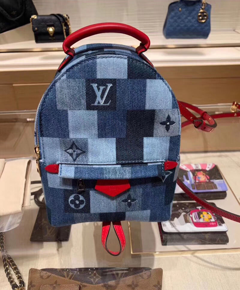 Louis Vuitton Palm Springs Mini backpack Blue AlimorLuxury