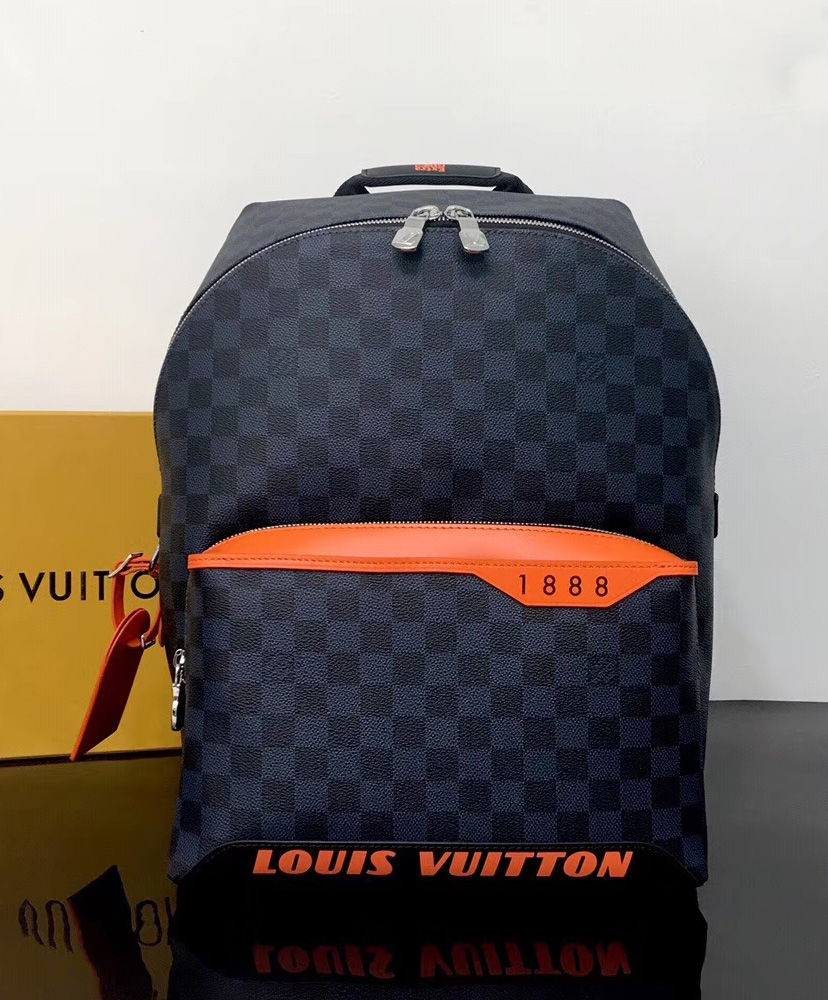 Louis Vuitton Damier Cobalt Race Discovery Backpack PM Black