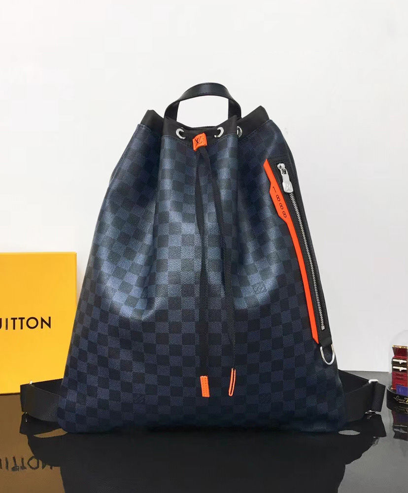 Louis Vuitton Drawstring Backpack Black