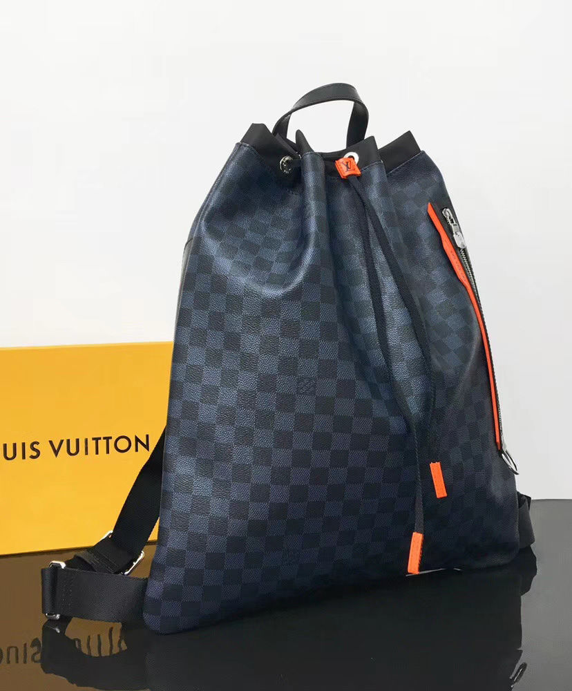 Louis Vuitton Drawstring Backpack Black - Image 3