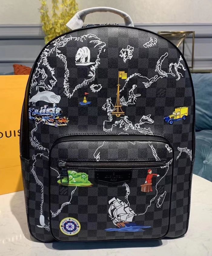 Louis Vuitton Josh Backpack Black Replica Bags and Shoes online Store AlimorLuxury