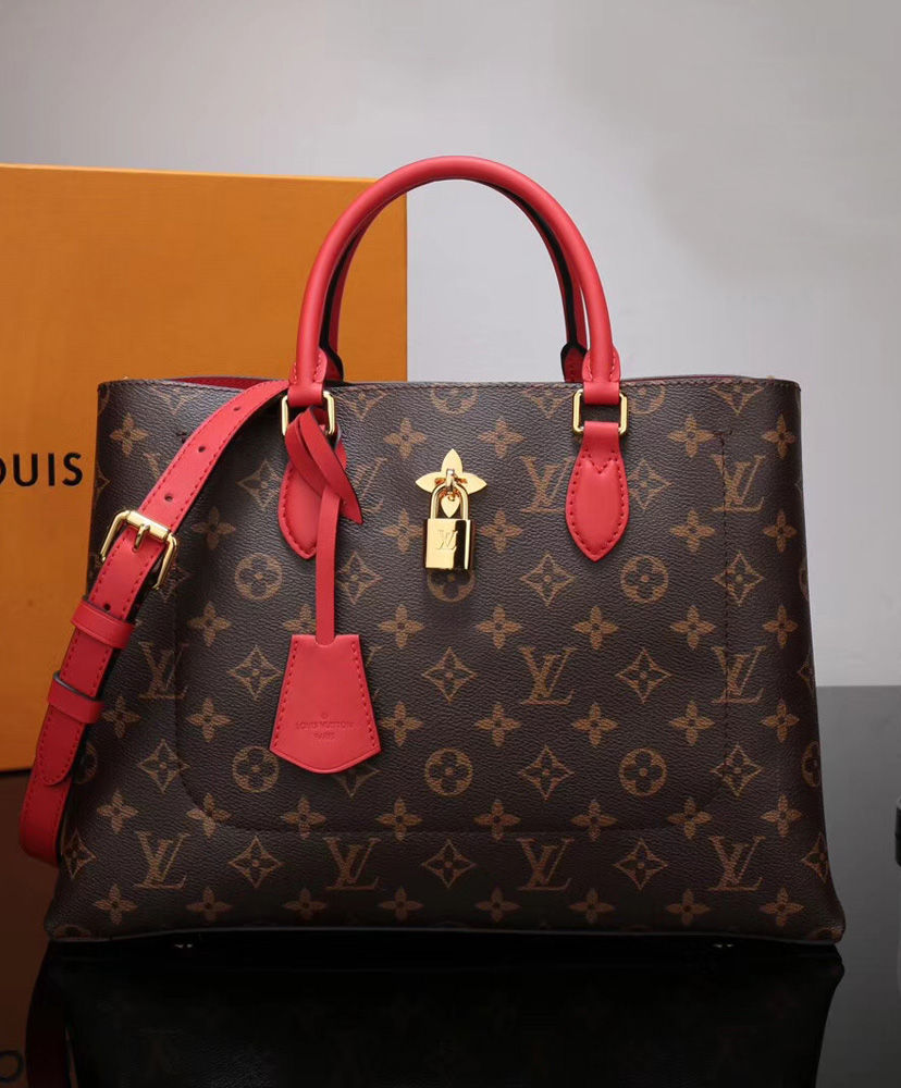 small red louis vuitton purse