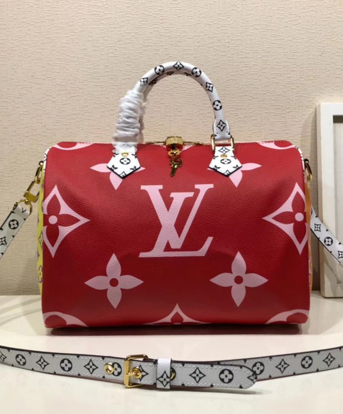 Louis Vuitton Speedy Bandouliere 30 Red