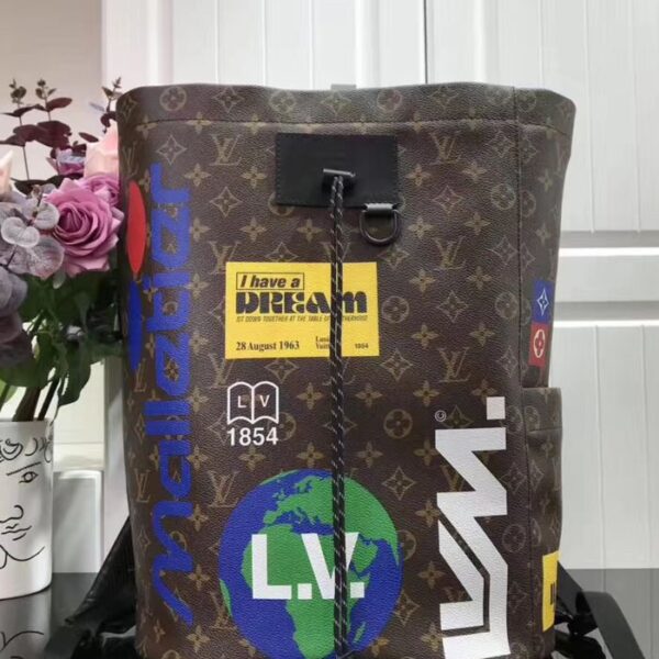 Louis Vuitton Chalk Backpack M44615 Brown