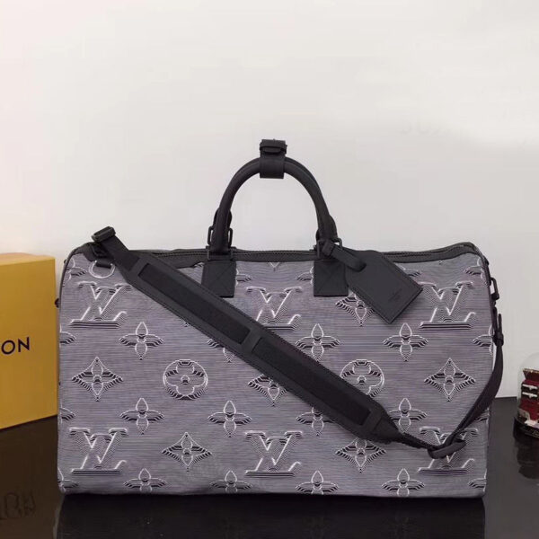Louis Vuitton Reversible Keepall Bandouliere 50 Gray