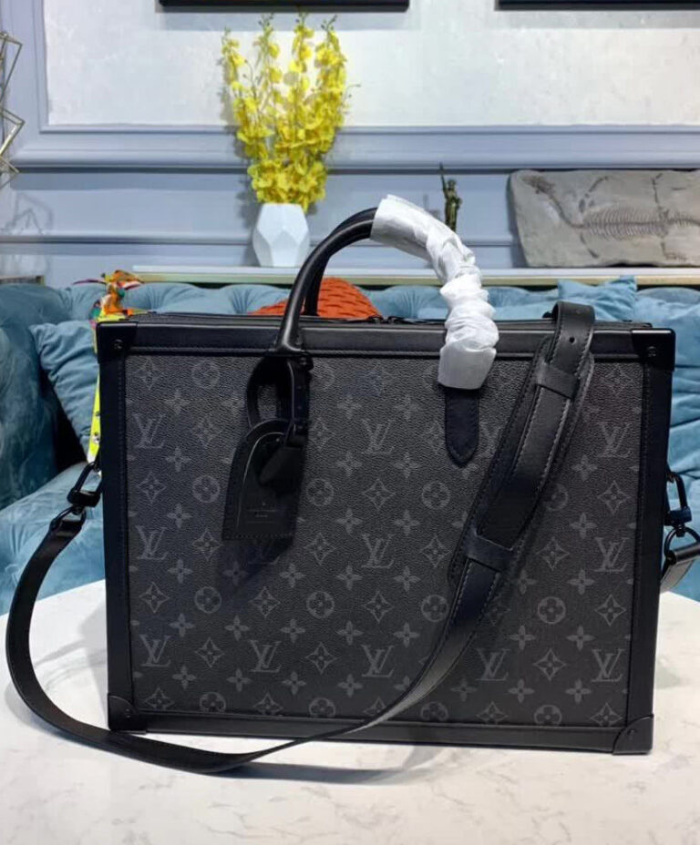 Louis Vuitton Soft Trunk Briefcase Black AlimorLuxury