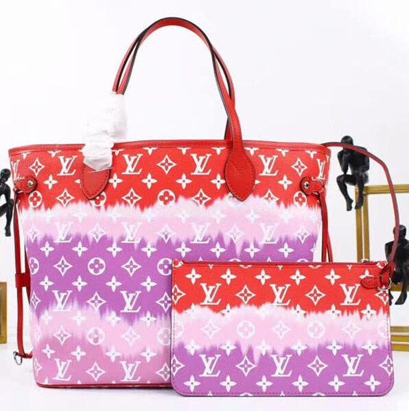 Louis Vuitton LV Escale Neverfull MM Red