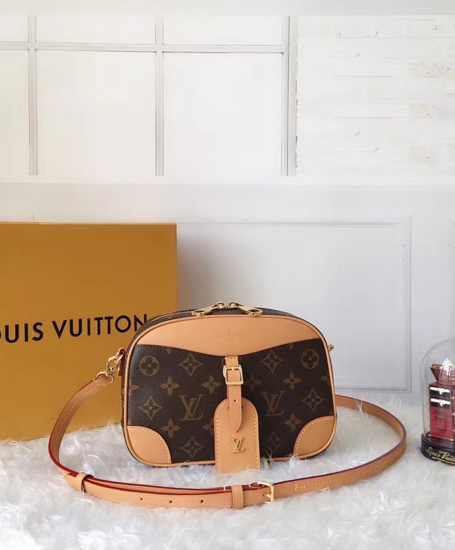  Louis Vuitton Deauville MINI Monogram, Brown, M45528, Braun :  Clothing, Shoes & Jewelry