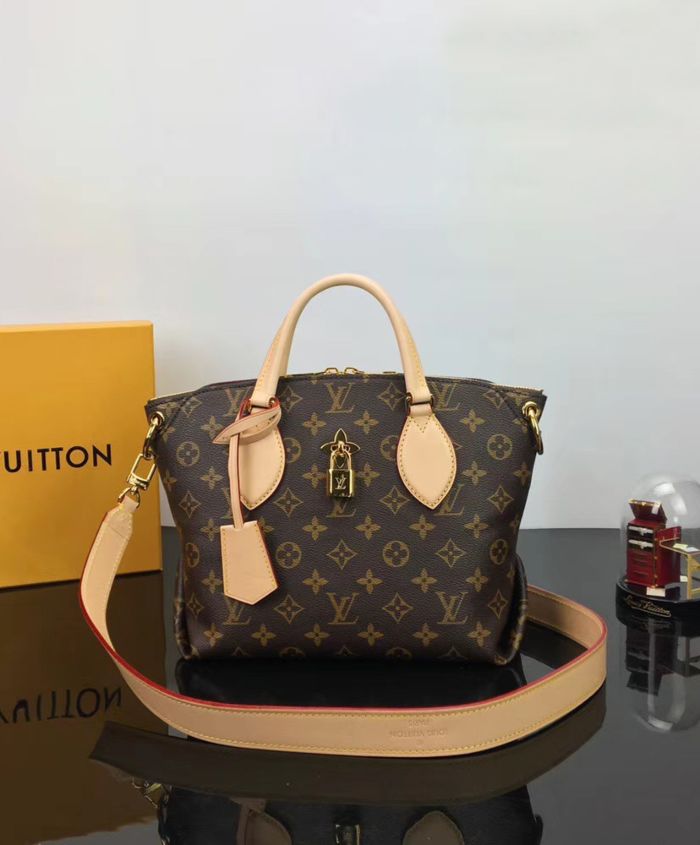 Louis Vuitton Flower Zipped Tote BB Brown