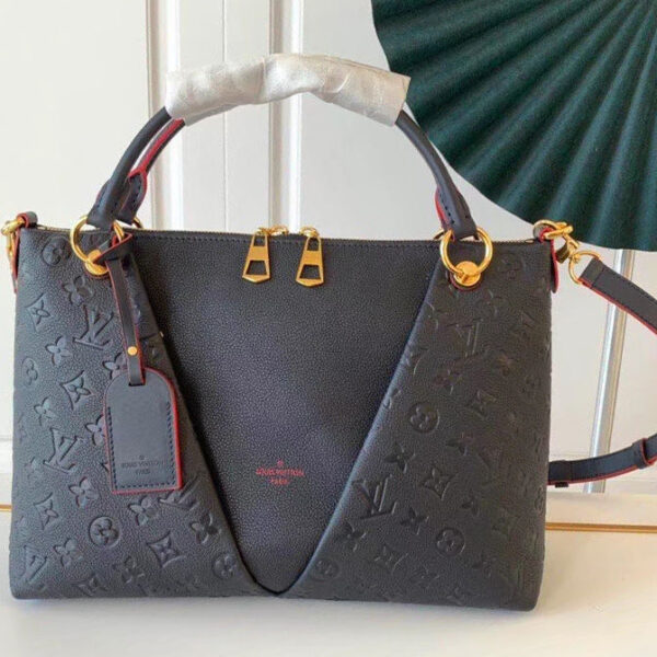 Louis Vuitton V Tote MM Dark Blue