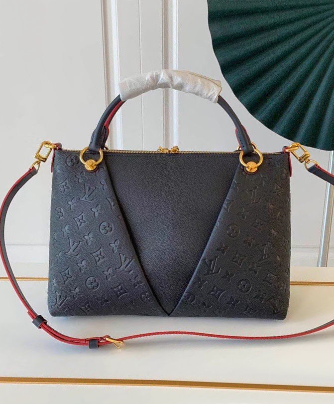 Louis Vuitton V Tote MM Dark Blue - Image 3